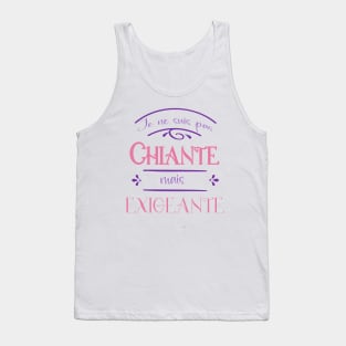 pas chiante, exigeante Tank Top